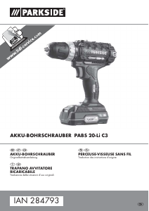 Manuale Parkside IAN 284793 Trapano avvitatore