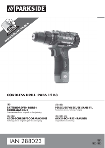 Brugsanvisning Parkside IAN 288023 Bore-skruemaskine
