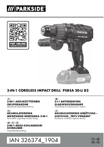 Käyttöohje Parkside IAN 326374 Porakone-ruuvinväännin