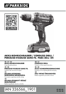 Manual Parkside IAN 326566 Drill-Driver