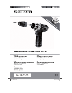 Mode d’emploi Parkside IAN 86583 Perceuse visseuse