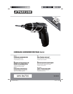 Manual Parkside IAN 86735 Maşină de găurit-înşurubat