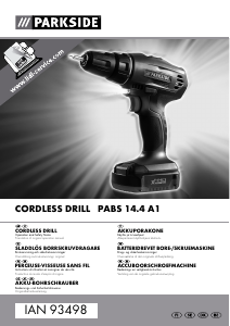 Mode d’emploi Parkside IAN 93498 Perceuse visseuse