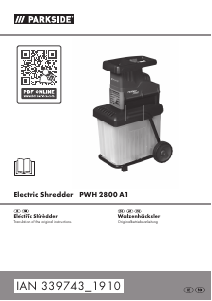 Manual Parkside IAN 339743 Garden Shredder