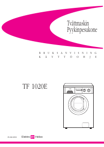 Bruksanvisning ElektroHelios TF1020E Tvättmaskin
