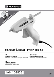 Mode d’emploi Parkside IAN 102833 Pistolet à colle