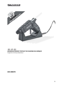 Instrukcja Parkside IAN 288370 Pistolet klejowy