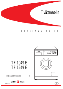 Bruksanvisning ElektroHelios TF1049E Tvättmaskin