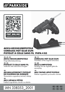 Manual Parkside IAN 338353 Glue Gun