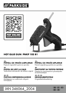 Priručnik Parkside IAN 346064 Pištolj za vruće lijepljenje