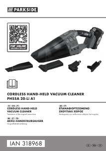 Manual Parkside IAN 318968 Handheld Vacuum