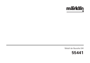 Manual Märklin 55441 BR 044 DB Steam Model Train