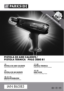 Manual de uso Parkside IAN 86585 Decapador por aire caliente