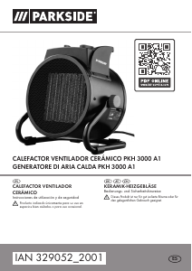 Manual de uso Parkside IAN 329052 Calefactor