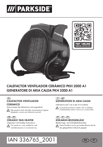Manual de uso Parkside IAN 336765 Calefactor