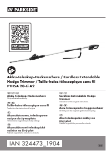 Manual Parkside IAN 324473 Hedgecutter