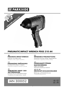 Instrukcja Parkside IAN 300052 Klucz udarowy