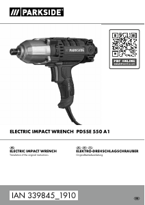 Manual Parkside IAN 339845 Impact Wrench