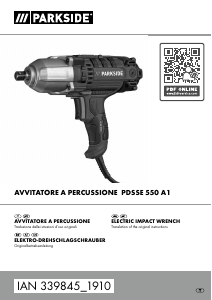 Manuale Parkside IAN 339845 Avvitatore pneumatico