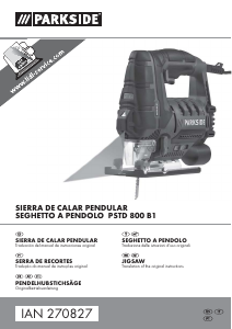 Manual Parkside IAN 270827 Serra de recortes