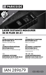 Bruksanvisning Parkside IAN 289679 Laseravståndsmätare