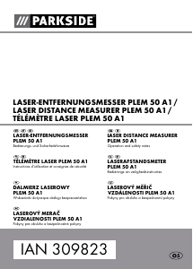 Instrukcja Parkside IAN 309823 Dalmierz laserowy