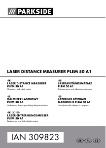 Bruksanvisning Parkside IAN 309823 Laseravståndsmätare