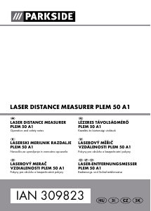 Priročnik Parkside IAN 309823 Laserski merilnik razdalje