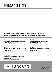 Manual Parkside IAN 309823 Medidor de distâncias a laser