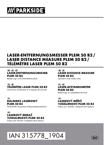 Instrukcja Parkside IAN 315778 Dalmierz laserowy
