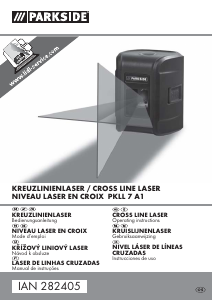 Manual Parkside IAN 282405 Nível laser de linha