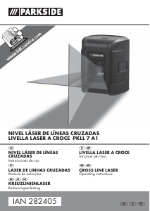 Manual Parkside IAN 282405 Nível laser de linha