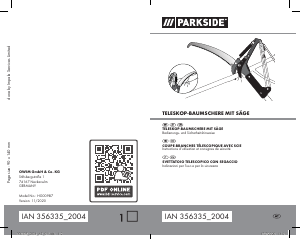 Manuale Parkside IAN 356335 Troncarami