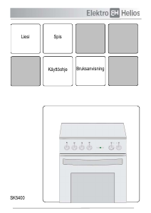 Käyttöohje ElektroHelios SK5400 Liesi