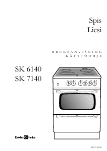 Bruksanvisning ElektroHelios SK6140 Spis
