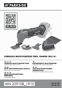 Brugsanvisning Parkside IAN 339108 Multifunktionsværktøj