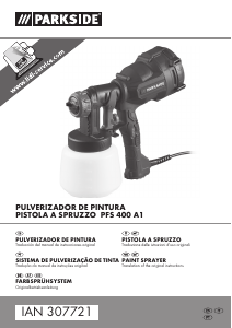 Manual Parkside IAN 307721 Pistola de pintura