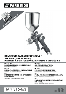 Mode d’emploi Parkside IAN 315463 Pistolet à Peinture