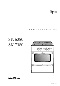 Bruksanvisning ElektroHelios SK6380 Spis