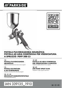 Manual Parkside IAN 339135 Pistola de pintura