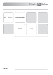 Käyttöohje ElektroHelios SK6402 Liesi