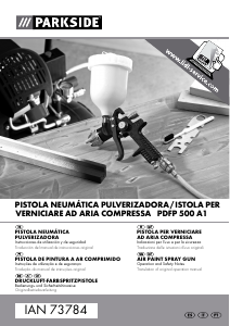 Manual Parkside IAN 73784 Pistola de pintura