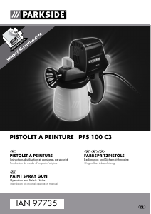 Mode d’emploi Parkside IAN 97735 Pistolet à Peinture