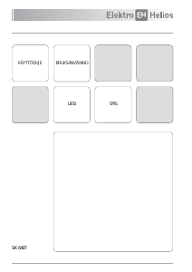 Käyttöohje ElektroHelios SK6407 Liesi