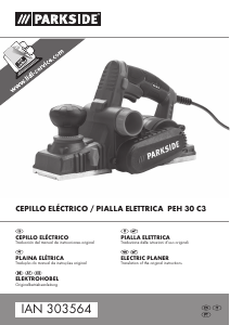 Manual de uso Parkside IAN 303564 Cepillo