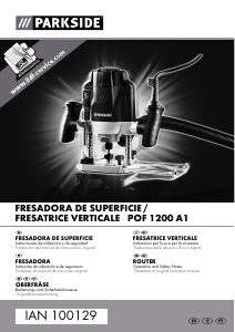 Manual de uso Parkside IAN 100129 Fresadora de superficie