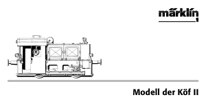 Bedienungsanleitung Märklin 55742 Kof II DB Small Diesel Modellbahn