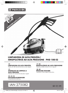 Manual Parkside IAN 275082 Máquina de limpeza a alta pressão