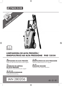 Manual Parkside IAN 280206 Máquina de limpeza a alta pressão
