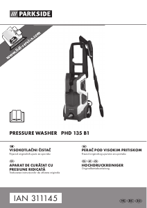 Manual Parkside IAN 311145 Curatitor presiune